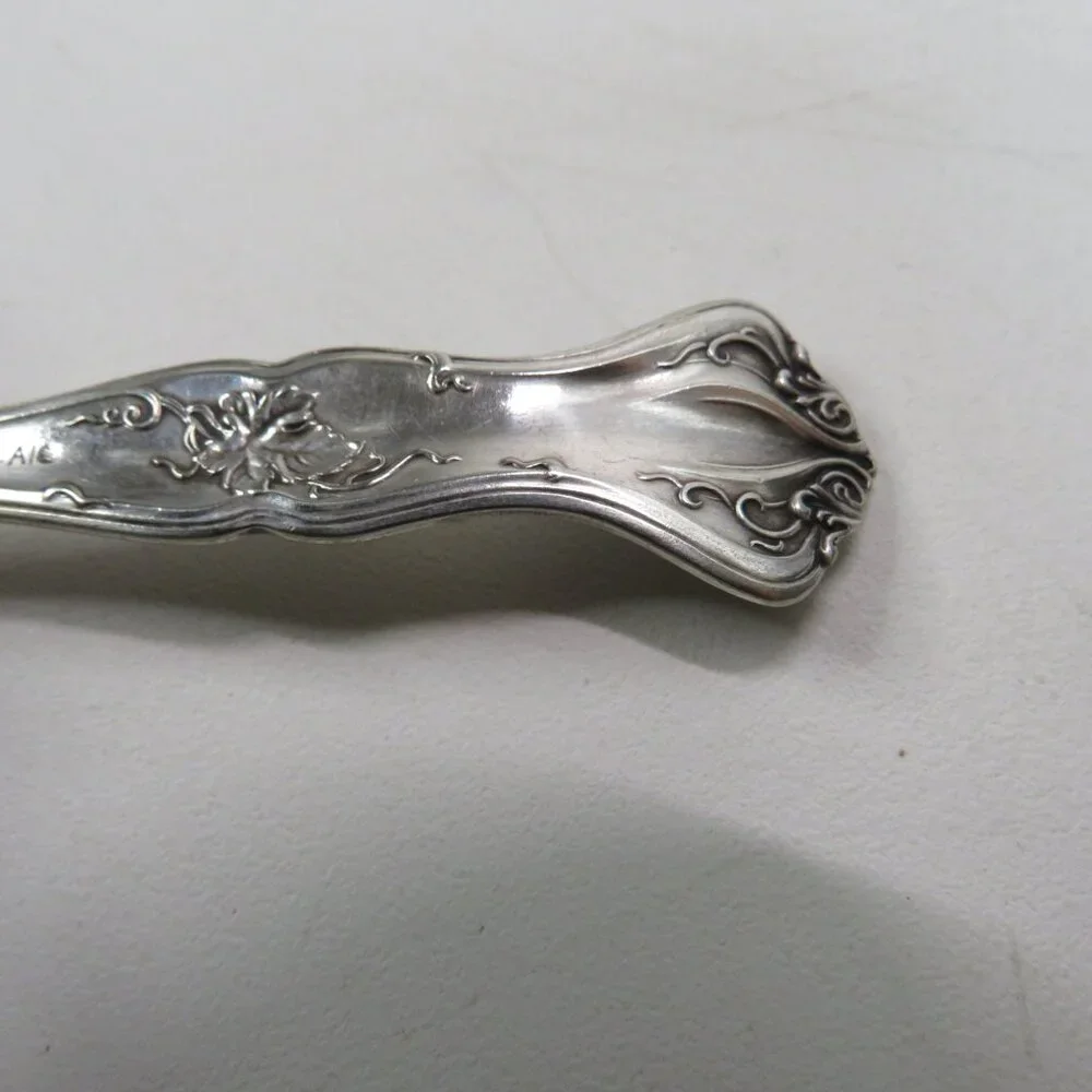 Vintage Grape 1847 Silver Plated Rogers Bros A1 Small Sauce Ladle Tarished